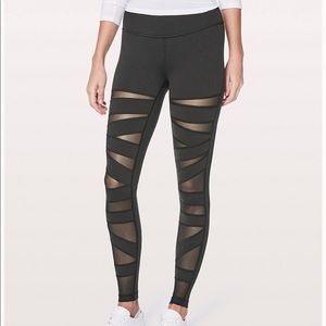 Lululemon criss cross mesh legging